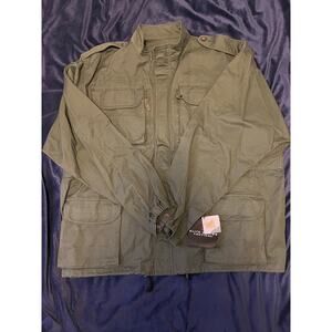 Tactical Jacket Mens XXL Green Military Utility Teflon Coated Field Coat NWT